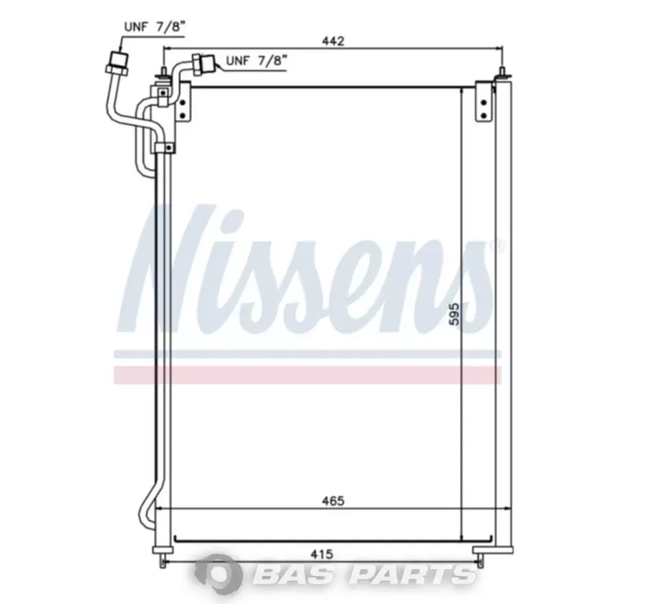 Condensator Nissens 0005001254 Condensator Nissens 0005001254