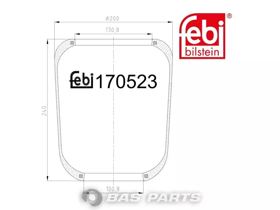 Luftfederbalg Febi 5 0005 5247 Luftfederbalg Febi 5 0005 5247