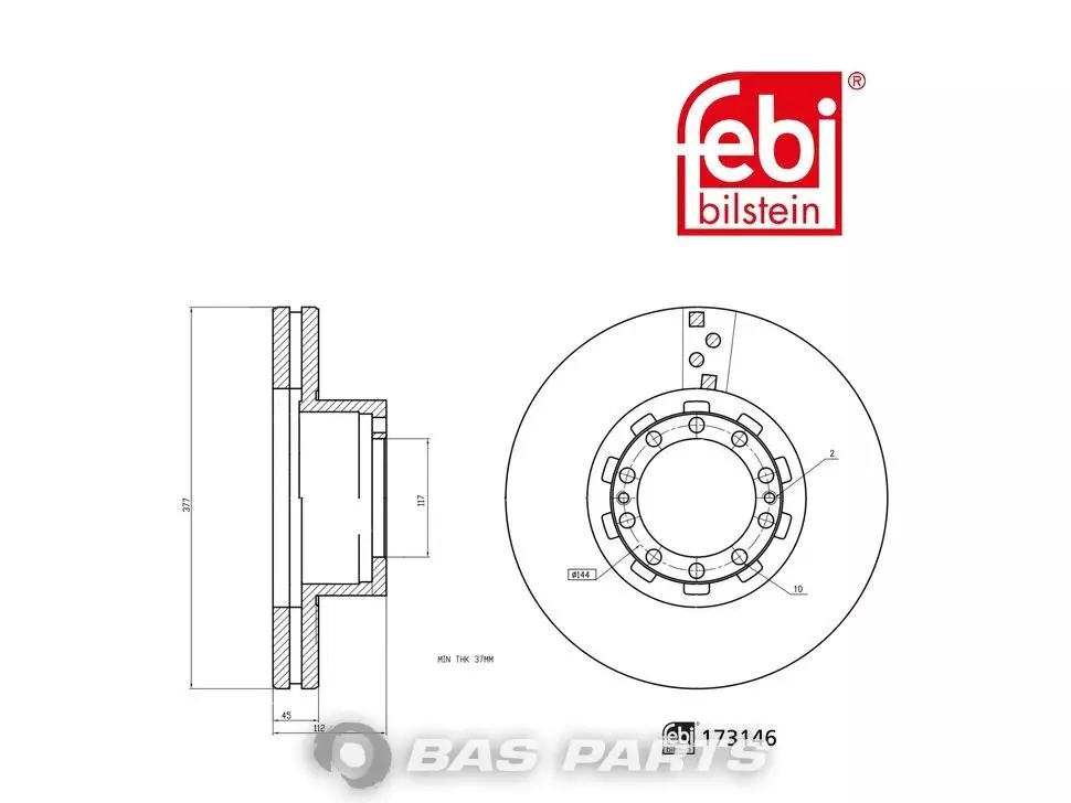 Bremsscheibe Febi 1142085