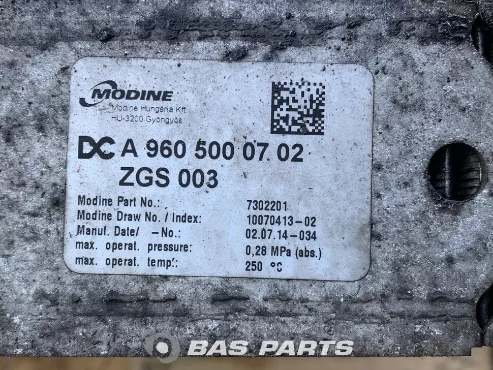 Intercooler Mercedes A 960 500 07 02 Intercooler Mercedes A 960 500 07 02