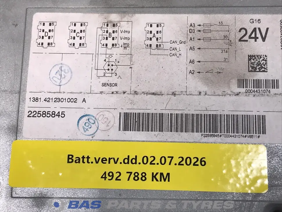 Tachigrafo Renault 7422585845 Tachigrafo Renault 7422585845