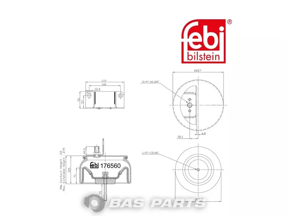 Въздушен балон Febi 1698 433
