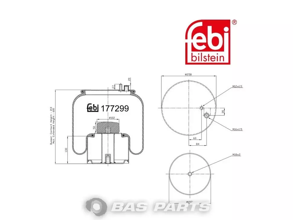 Luftfederbalg Febi 81436006002