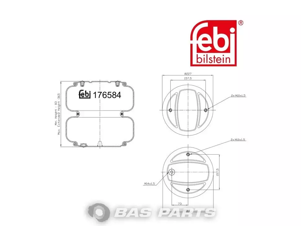 Въздушен балон Febi 2 776 010