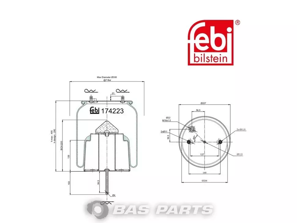 Bolsa de aire Febi 1 726 241