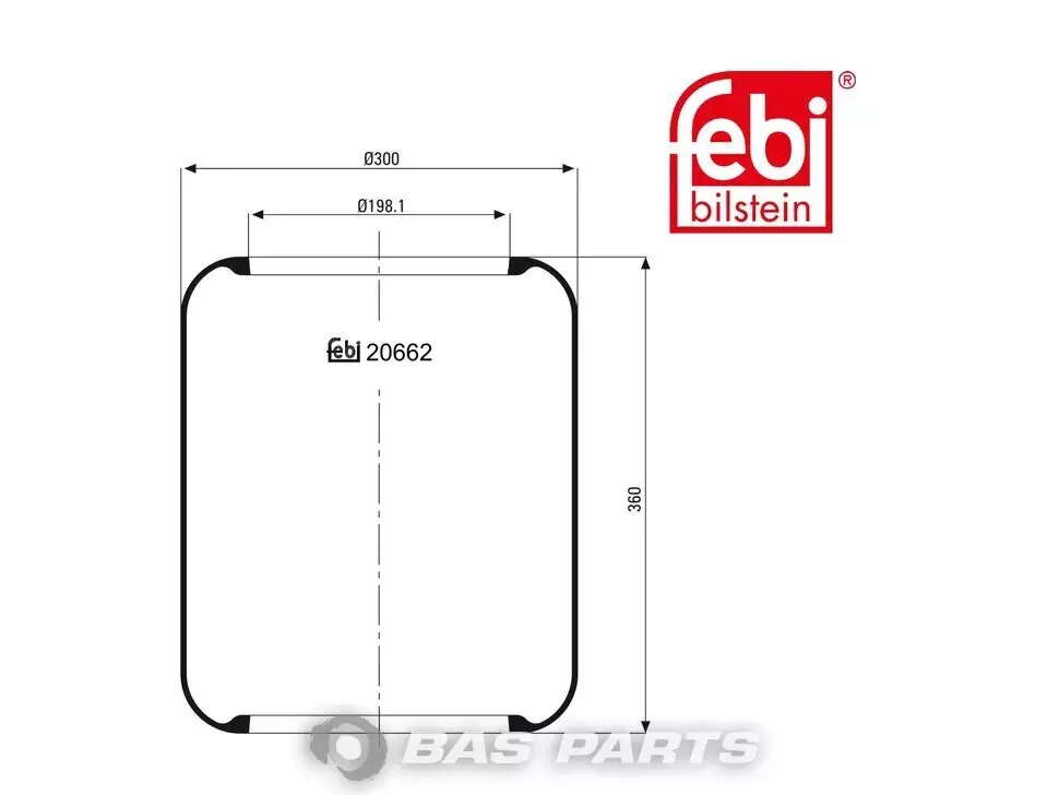 Bolsa de ar Febi 0578361 Bolsa de ar Febi 0578361