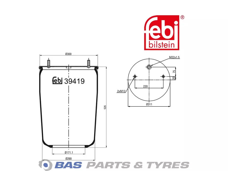 Air spring bellows Febi Air spring bellows Febi