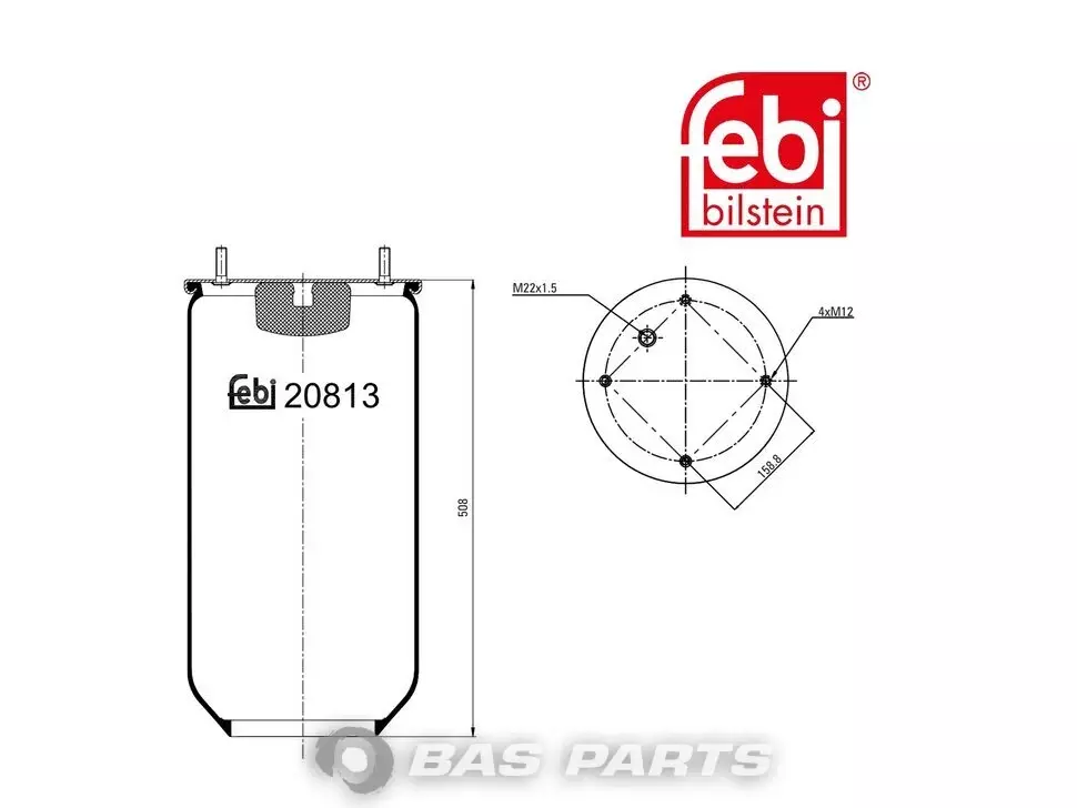 Bolsa de aire Febi 000175005 Bolsa de aire Febi 000175005