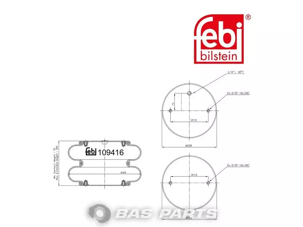 Air spring bellows Febi Air spring bellows Febi