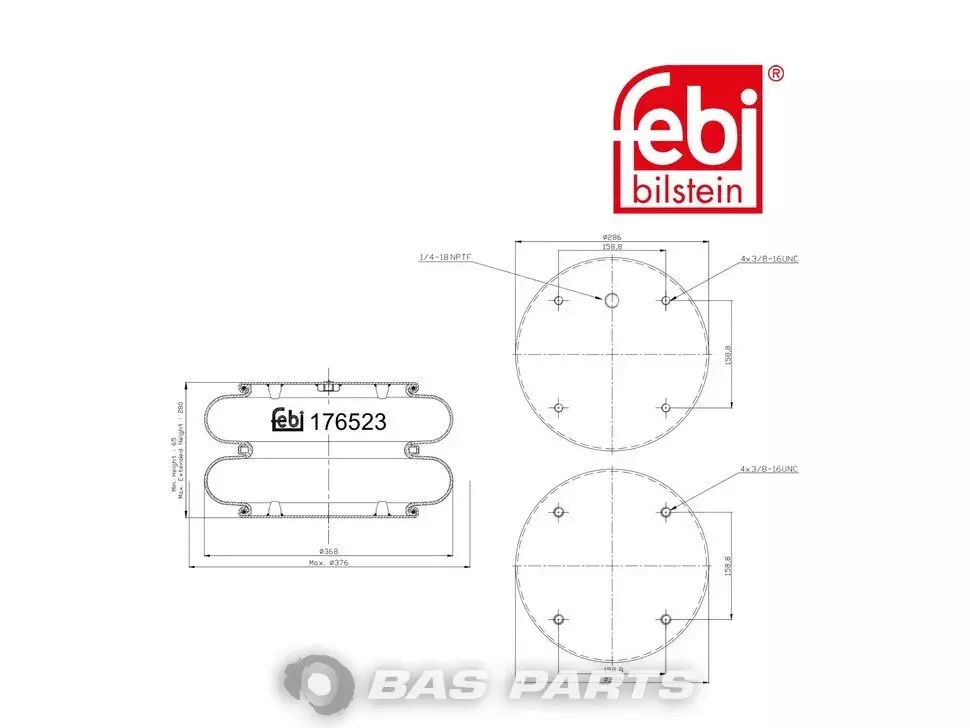Air spring bellows Febi Air spring bellows Febi
