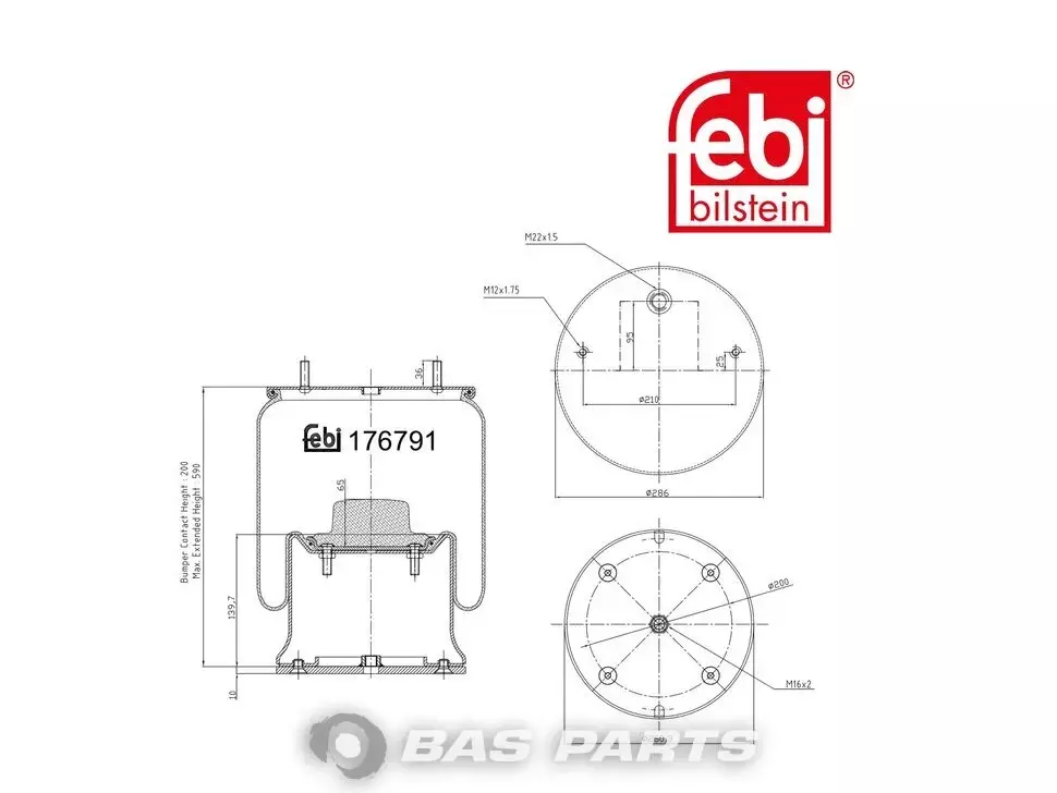 Air spring bellows Febi Air spring bellows Febi
