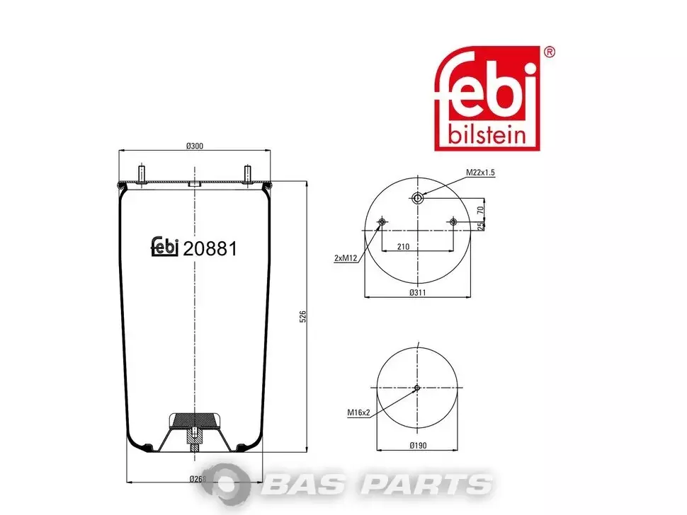 Soufflet de suspension Febi 1938714