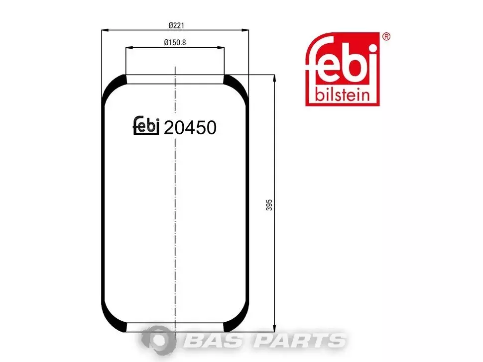 Bolsa de aire Febi 3563270201 Bolsa de aire Febi 3563270201