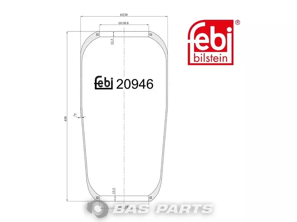 Luftfederbalg Febi 6283230092