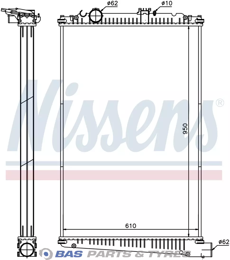 Radiator Nissens 1698298