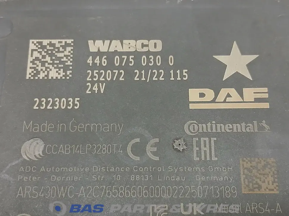 Unité de commande AEBS DAF 2192190 Unité de commande AEBS DAF 2192190