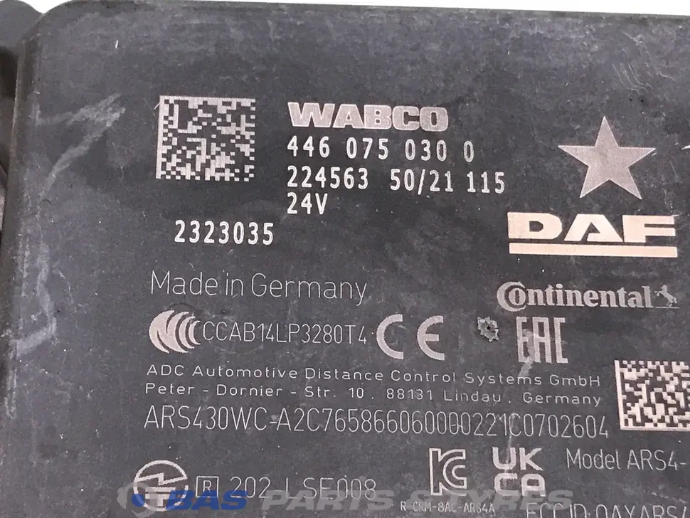 AEBS control unit DAF 2185910 AEBS control unit DAF 2185910
