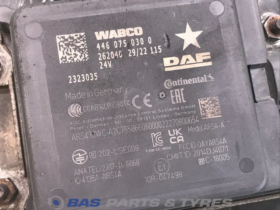 AEBS control unit DAF 2192190 AEBS control unit DAF 2192190