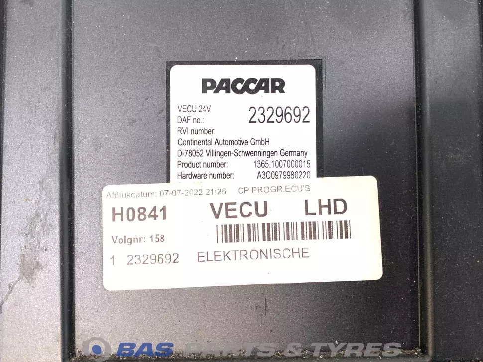 VECU control unit DAF 2330602 VECU control unit DAF 2330602