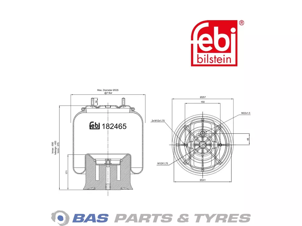 Air spring bellows Febi Air spring bellows Febi