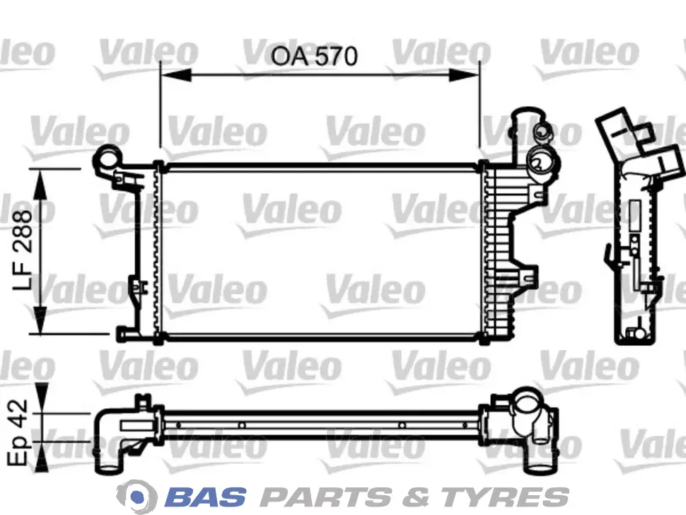 Radiador Valeo 9735000903