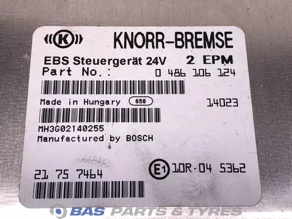Control unit EBS Renault 7421377527 Control unit EBS Renault 7421377527