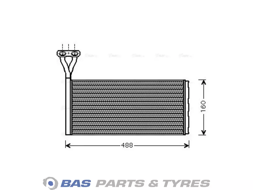 Heater radiator AVA Cooling 1421760