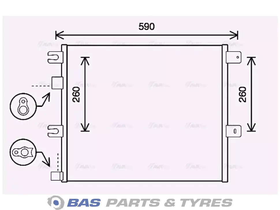 Condensator AVA Cooling 21675287 Condensator AVA Cooling 21675287