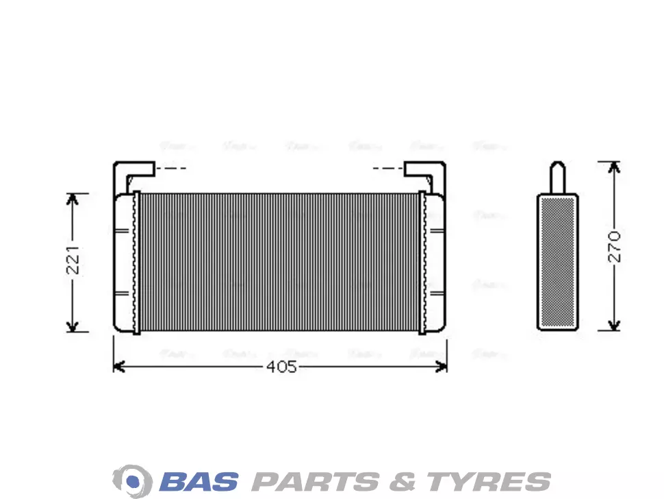 Heater radiator AVA Cooling 5000294090 Heater radiator AVA Cooling 5000294090