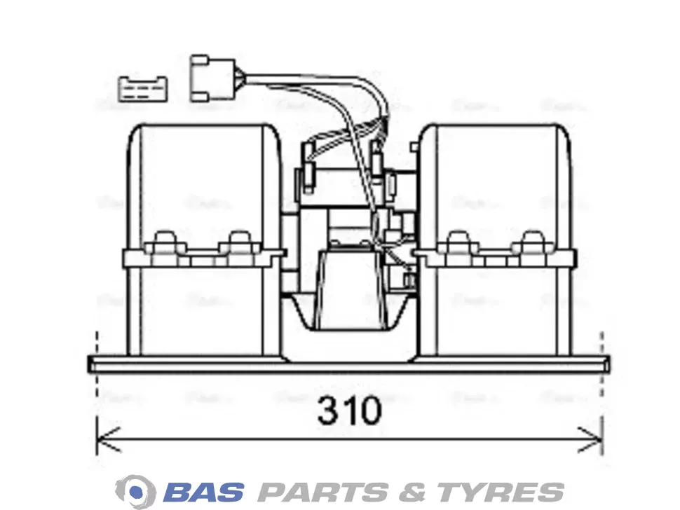 Motor calefacción AVA Cooling 21639688 Motor calefacción AVA Cooling 21639688