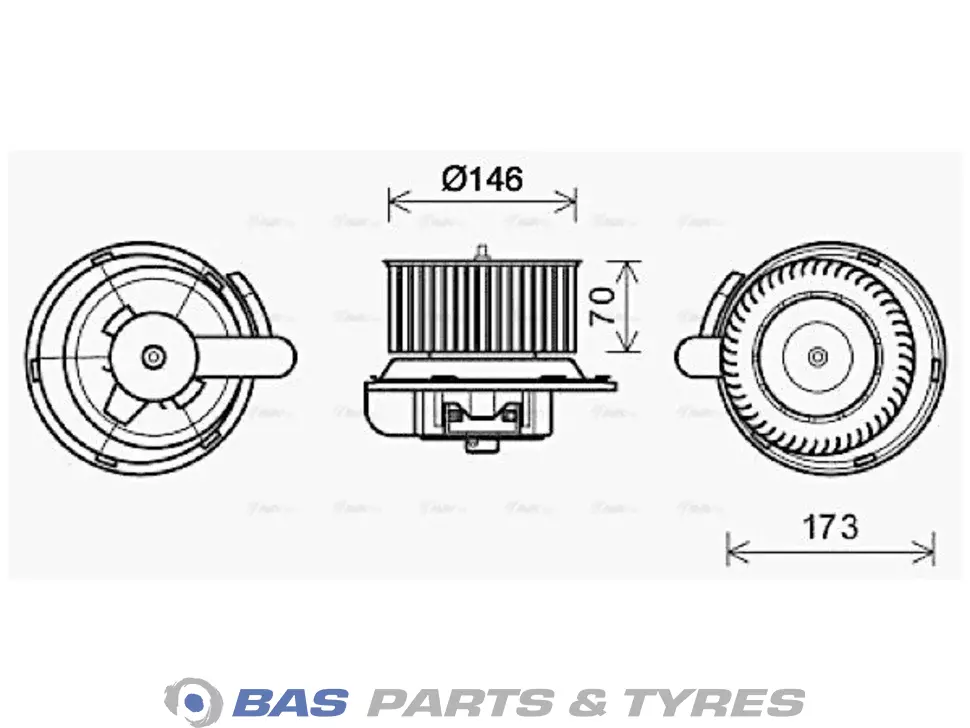 Motore riscaldamento AVA Cooling 0028302408