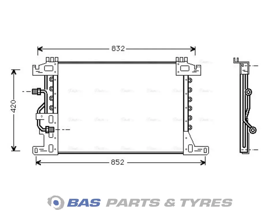 Condensator AVA Cooling 9425000054 Condensator AVA Cooling 9425000054