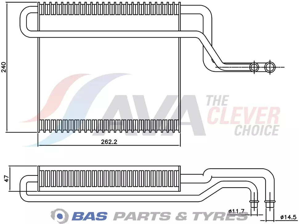 Verdamper AVA Cooling 0018308358 Verdamper AVA Cooling 0018308358