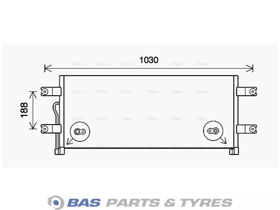 Kondensator AVA Cooling 9605001454 Kondensator AVA Cooling 9605001454