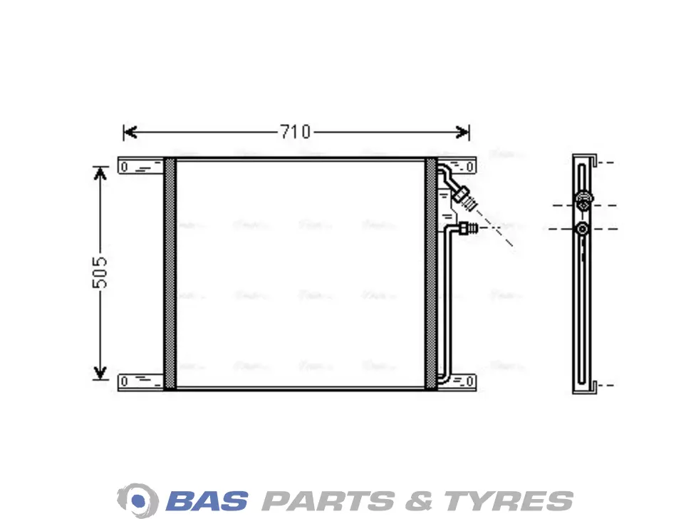Condensator AVA Cooling 1321833 Condensator AVA Cooling 1321833