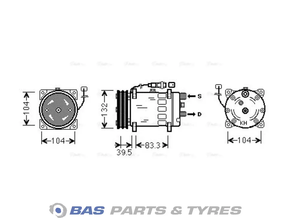 Compressor AVA Cooling 51779707011