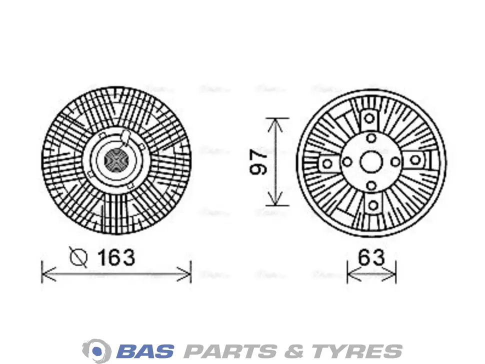 Visco coupling AVA Cooling 4860371