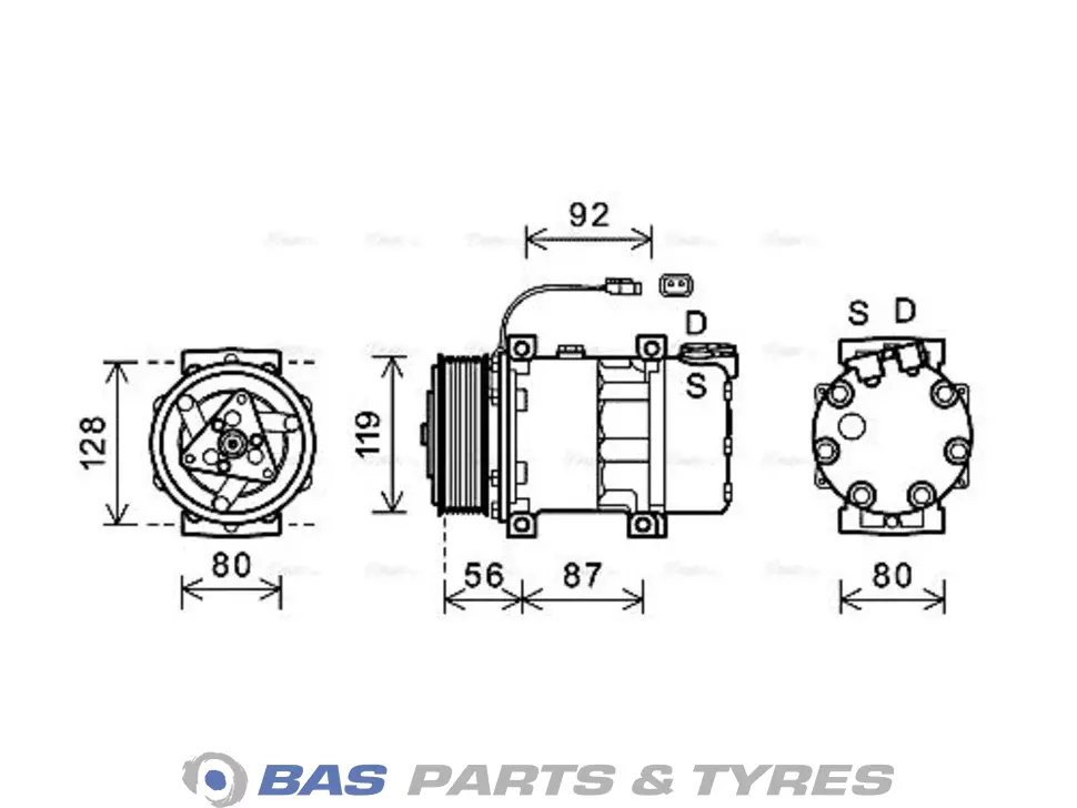 Compressor AVA Cooling 1853081