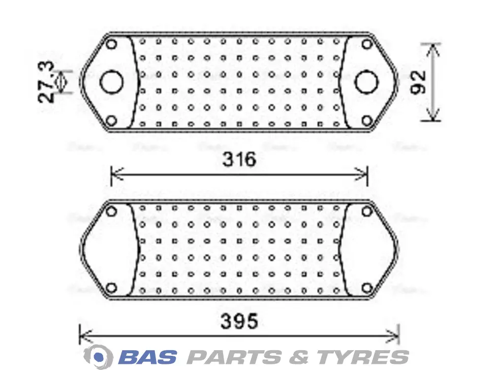 Oil cooler AVA Cooling 1333183