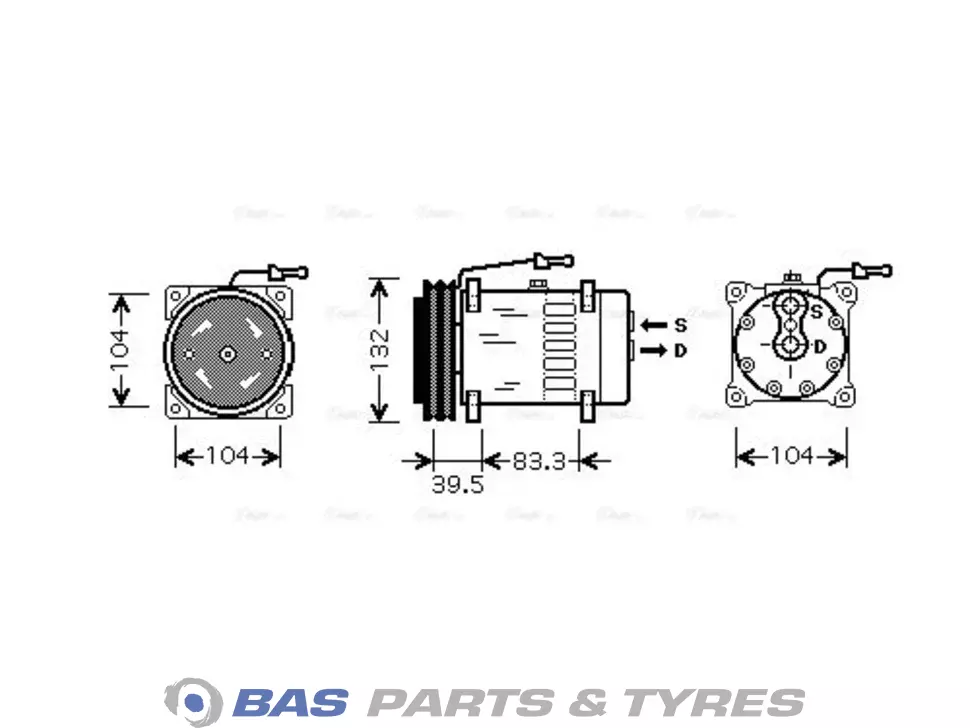 Compresor de aer AVA Cooling 5001854372 Compresor de aer AVA Cooling 5001854372