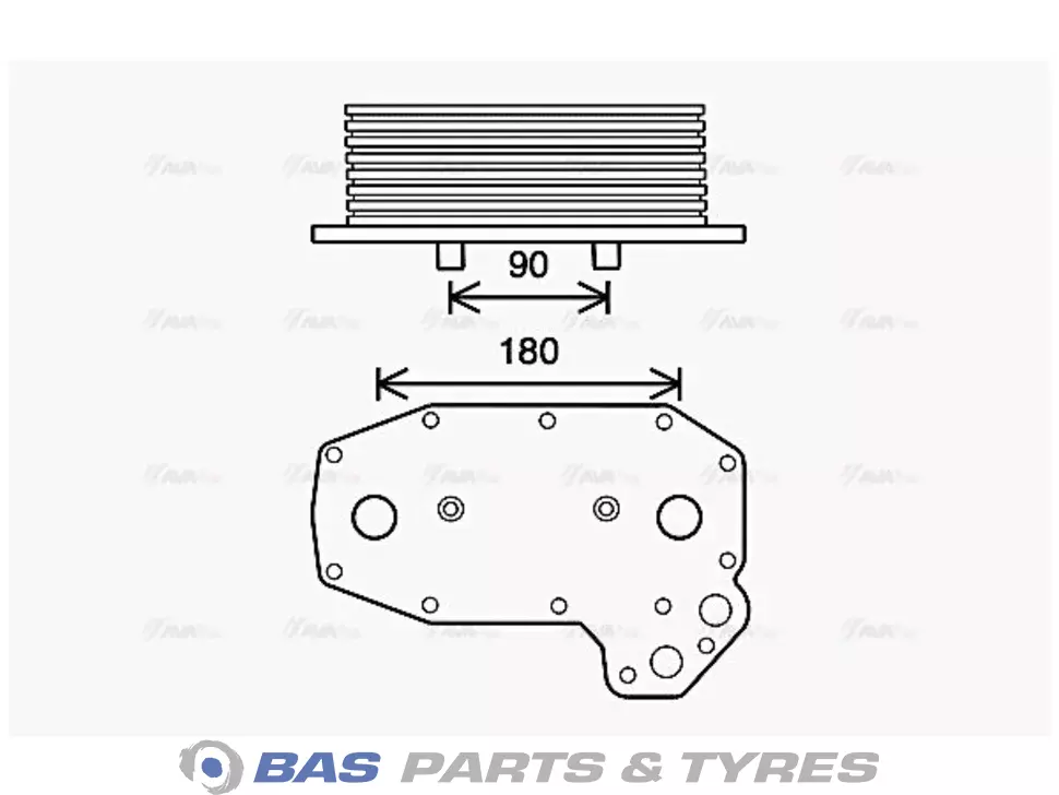 Oil cooler AVA Cooling 0001802765