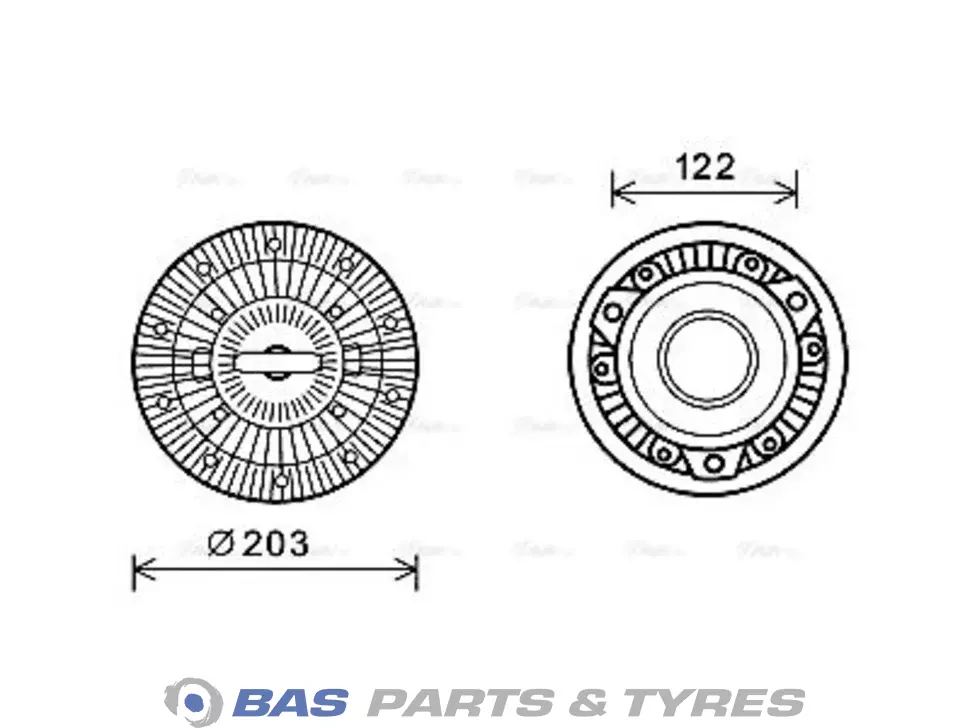 Accouplement visco AVA Cooling 0002004622 Accouplement visco AVA Cooling 0002004622