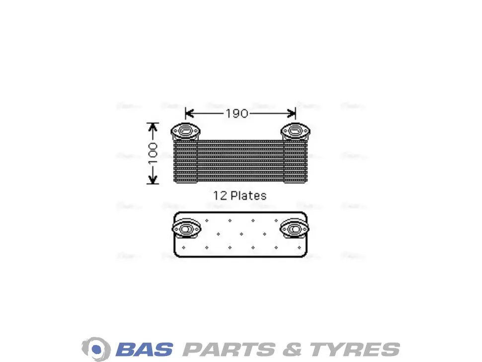 Oil cooler AVA Cooling 5411880201