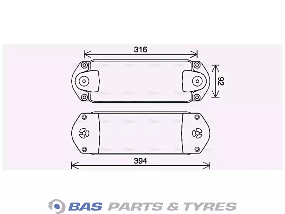 Oil cooler AVA Cooling 1448933