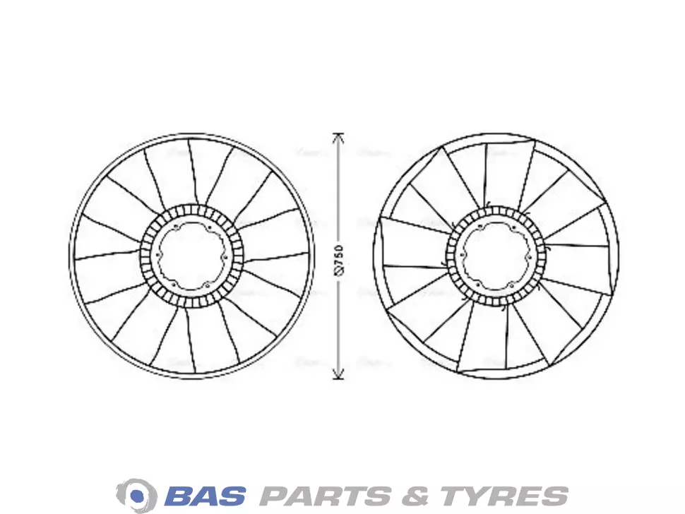 Accouplement visco AVA Cooling 0032050106 Accouplement visco AVA Cooling 0032050106