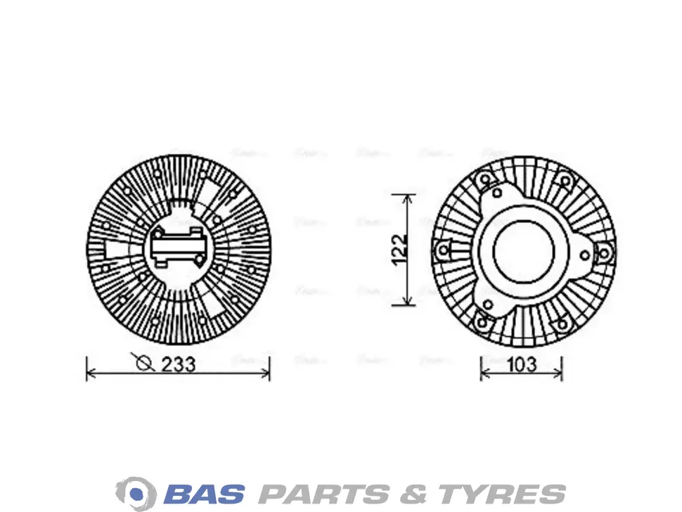 Accouplement visco AVA Cooling 0002007222 Accouplement visco AVA Cooling 0002007222