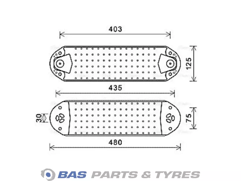 Oil cooler AVA Cooling 20700516 Oil cooler AVA Cooling 20700516