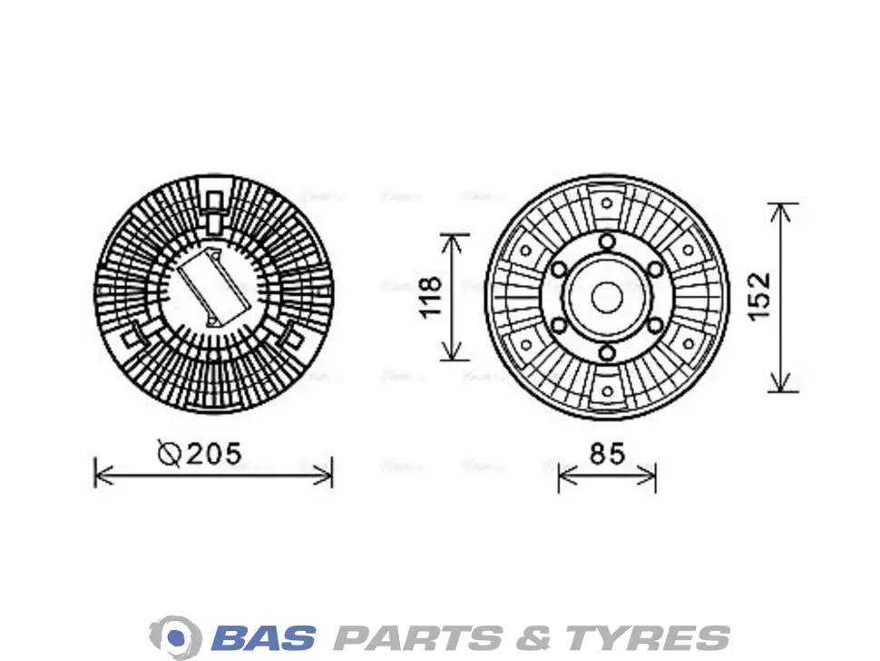 Visco coupling AVA Cooling 1372386
