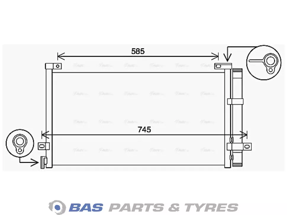 Condensator AVA Cooling 21879638 Condensator AVA Cooling 21879638