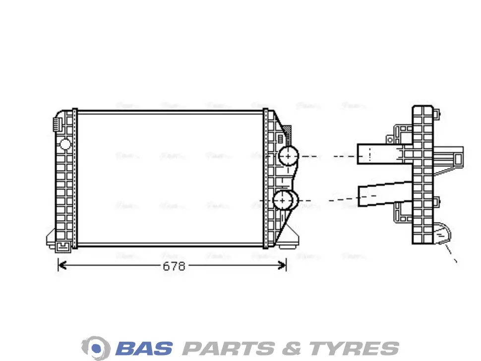 Intercooler AVA Cooling 9705010101
